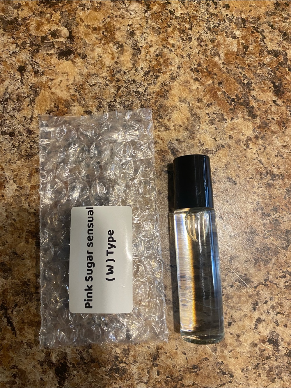 Pink Sugar Sensual Type Roller Perfume - Clear Oil in Black Cap